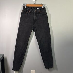 Levi's Jeans 550 Womens Size 5 Med Black 550 Relaxed Fit Tapered Leg